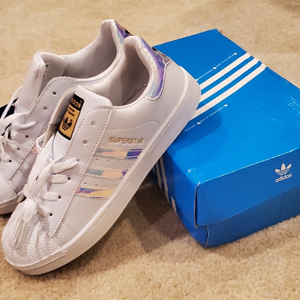 Adidas Rainbow Iridescent Sneakers